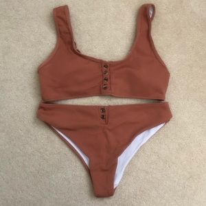 NWOT Ribbed Bikini Set